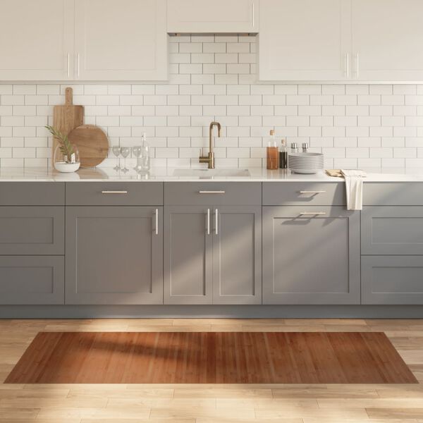 vidaXL Matto suorakaide ruskea 70x200 cm bambu