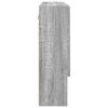 vidaXL Peilikaappi ovella Harmaa Sonoma 80 x 17 x 55 cm Tekninen puu