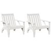 vidaXL Puutarha adirondack tuolit 2 kpl valkoinen 75x77x77 cm