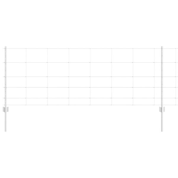 vidaXL Aita ja Tuki Hopea 0,8 x 50 m Ter&auml;s