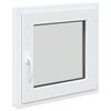 vidaXL Kellari-ikkuna RISOR 50 x 50 cm PVC ja lasi valkoinen