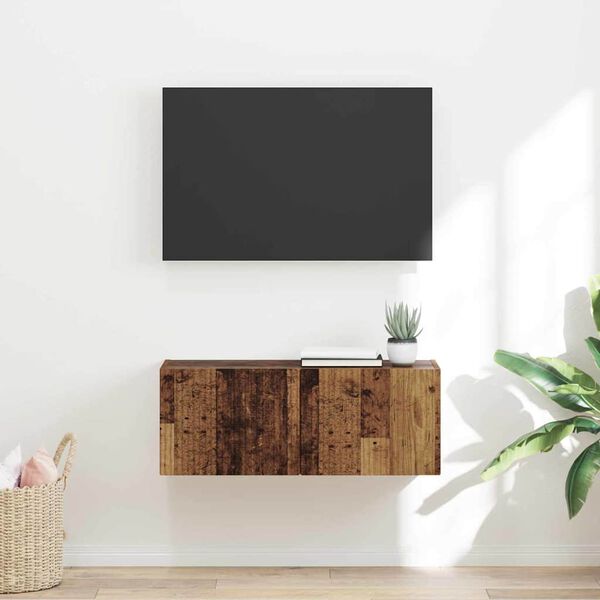 vidaXL TV-sein&auml;kaappi Vanha Puu 60 x 31 x 29.5 cm Tekninen puu