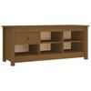 vidaXL Kenk&auml;kaappi hunajanruskea 110x38x45,5 cm t&auml;ysi m&auml;nty