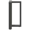 vidaXL Ruokap&ouml;yd&auml;n jalat T-muotoiset 2 kpl antrasiitti 60x35x(72-73) cm ter&auml;s