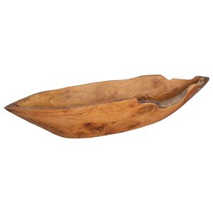 vidaXL Hedelm&auml;kulho JEPARA Teak-ruskea 61 x 21 x 11 cm