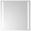 vidaXL LED kylpyhuonemirror L&auml;pin&auml;kyv&auml; 40 x 40 cm karkaistu lasi