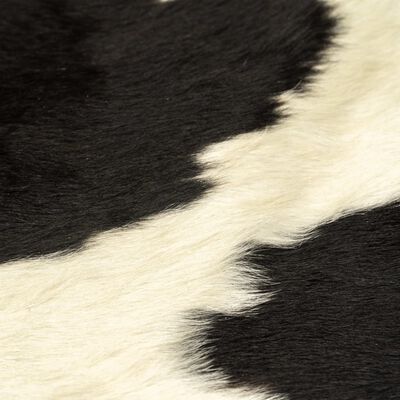 vidaXL Aito lehmäntaljamatto mustavalkoinen 180x220 cm