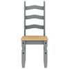 vidaXL Ruokatuolit 2 kpl Corona harmaa 42x47x107 cm t&auml;ysi m&auml;nty
