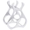 vidaXL Viinipukki Hopea 32 x 14 x 37.5 cm Alumiini