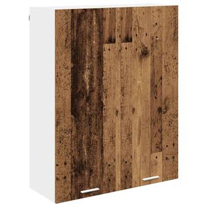 vidaXL Henkarikaappi ovella Vanha puu 80 x 31 x 100 cm Tekninen puu