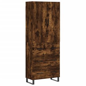 vidaXL Kaappi savutammi 69,5x34x180 cm tekninen puu