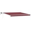 vidaXL K&auml;sin kelattava markiisi LED viininpunainen 400x300 cm