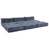 vidaXL Modulaarinen sohva 4 pcs Indigo 70 x 70 x 56 cm kangas