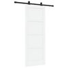 vidaXL Liukuovi ORKDAL 78 x 202 cm Tekninen puu Valkoinen ja musta