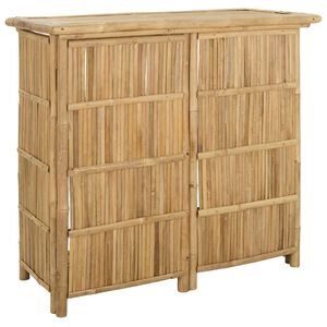 vidaXL Ulkoilman baari p&ouml;yt&auml; Luonnollinen 115 x 55 x 105 cm Bambusta