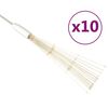 vidaXL Joulun ilotulitusulkovalo 10kpl l&auml;mmin valkoinen 20 cm 1400xLED