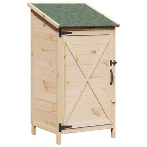 vidaXL Puutarhasuoja Luonnollinen 59,5 x 56 x 113,5 cm