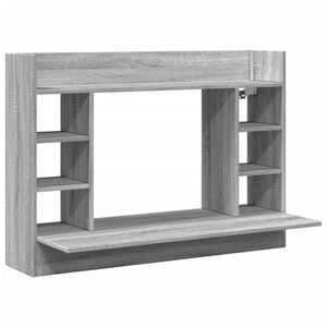 vidaXL Ty&ouml;p&ouml;yt&auml; sein&auml;lle harmaa Sonoma 105x48x75 cm tekninen puu