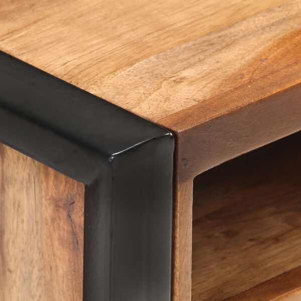 vidaXL Yöpöytä 40x35x55 cm täysi akasiapuu