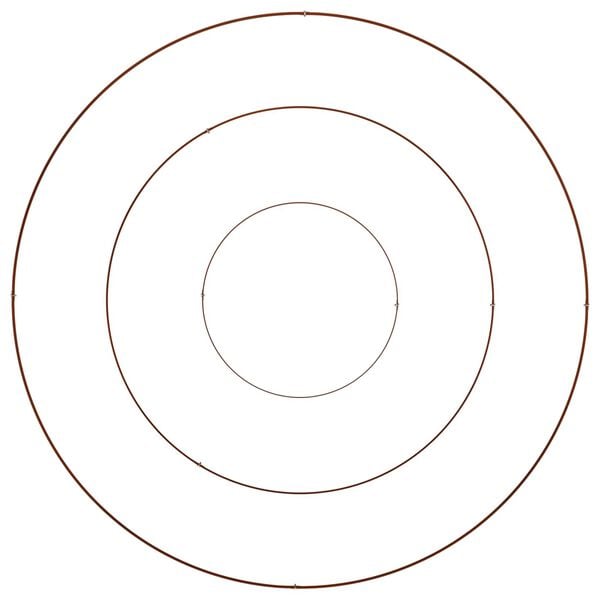 vidaXL Puutarha ruukku Ruskea 120 x 120 x 20 cm Kulunut Ter&auml;s