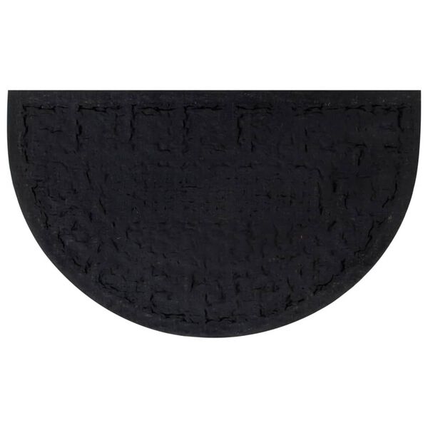 vidaXL Ovimatto puolipy&ouml;re&auml; 45x75 cm kumi ja kookoskuitu