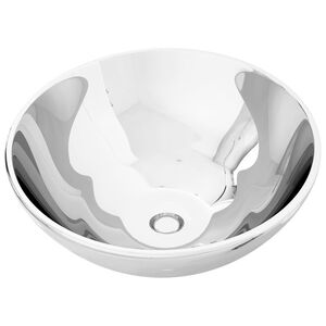 vidaXL Pesuallas 32,5x14 cm keraaminen hopea