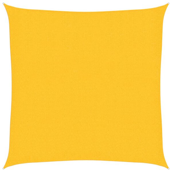 vidaXL Aurinkopurje 160 g/m² keltainen 2,5x2,5 m HDPE