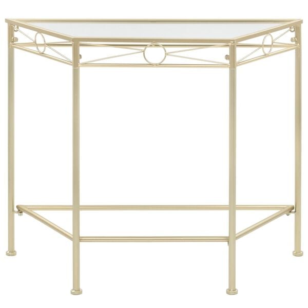 vidaXL Sivup&ouml;yt&auml; vintagetyyli metalli 87x34x73 cm kulta