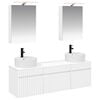 vidaXL Kylpyhuoneen kaappisetti 5 pcs valkoinen 50 x 14,5 x 70 cm