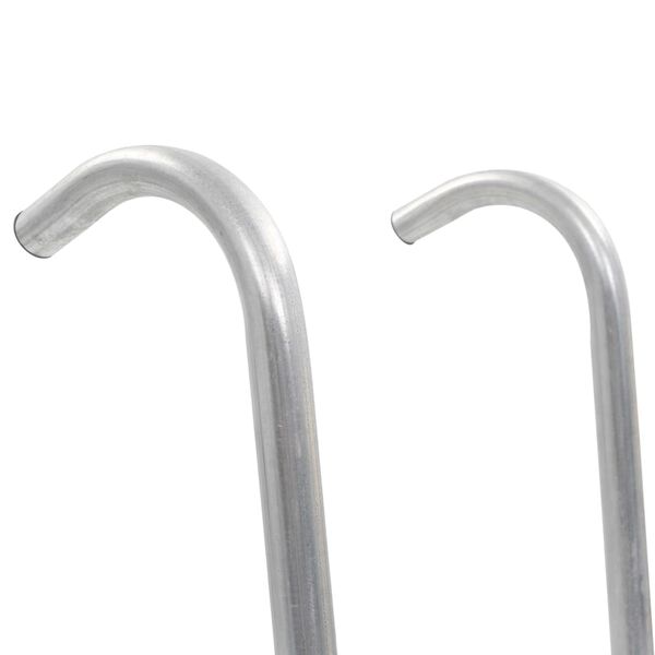 vidaXL 2-askelmaiset trampoliinin tikkaat teräs hopea 102,6 cm