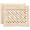 vidaXL Kaapin ovet ristikkomuotoilu 2 kpl 49,5x39,5 cm t&auml;ysi m&auml;nty