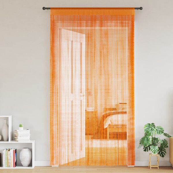vidaXL String-verhot 2 kpl oranssi 140x250 cm
