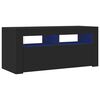 vidaXL TV-taso LED-valoilla musta 90x35x40 cm