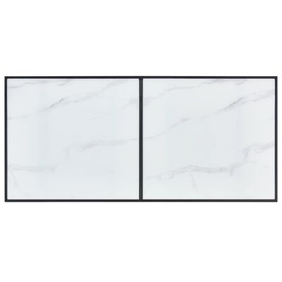 vidaXL Ruokapöytä valkoinen 140x70x75 cm karkaistu lasi