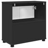 vidaXL Kylpyhuoneen pesuallaskaappi Musta 60 x 30 x 60 cm Tekninen puu