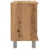 vidaXL Kylpyhuoneen kaappi k&auml;sity&ouml;l&auml;inen tammi 60x32x53,5 cm