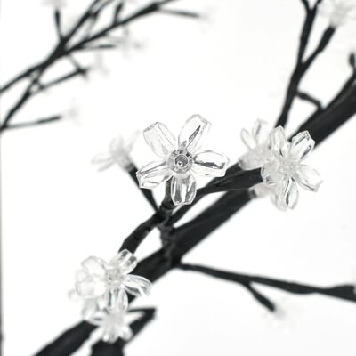 vidaXL Joulukuusi 200 kylmän valkoista LED-valoa kirsikankukka 180 cm