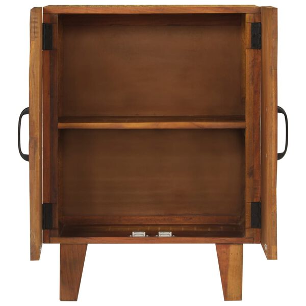 vidaXL K&auml;sin veistetty senkki 55x30x75 cm t&auml;ysi kierr&auml;tetty puu