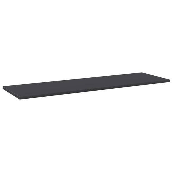 vidaXL Kirjahyllytasot 4 kpl harmaa 100x30x1,5 cm lastulevy