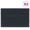 vidaXL Ovimatot 2 kpl tummanharmaa 40x60 cm tuftattu kookos