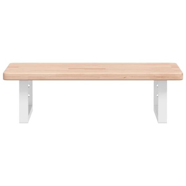 vidaXL Pesuallashylly seinälle teräs ja täysi tammi