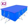 vidaXL Uima-altaan suojat 2 kpl PE suorakaide 90 g/sqm 540x270 cm