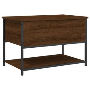 vidaXL S&auml;ilytyspenkki ruskea tammi 70x42,5x47 cm tekninen puu
