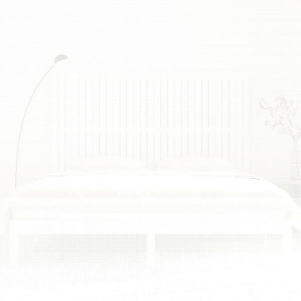 vidaXL S&auml;ngynp&auml;&auml;ty sein&auml;lle valkoinen 185x3x110 cm t&auml;ysi m&auml;nty