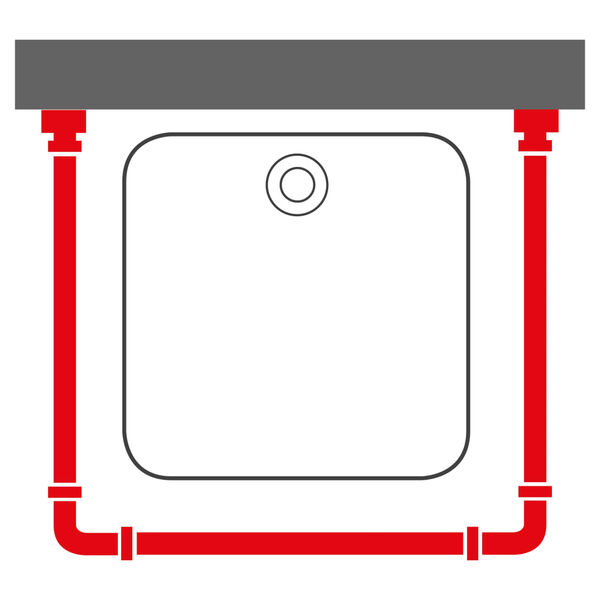 Sealskin Suihkuverhotanko valkoinen
