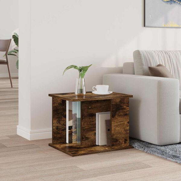 vidaXL Lehtiteline hyllyll&auml; Savup&auml;hkin&auml; 35 x 35 x 45 cm Tekninen puu