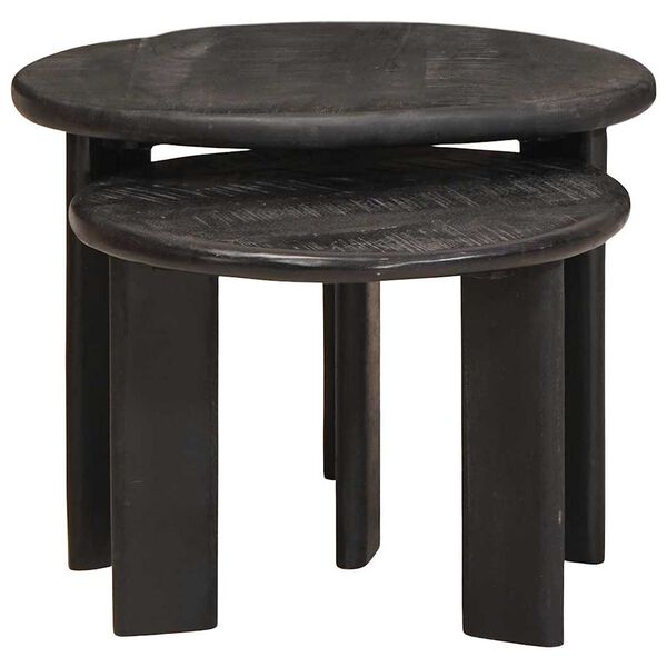 vidaXL Sarjapöydät 2 pcs Valkoinen Kiinteä mango puu