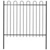 vidaXL Puutarha-aita BOXTEL kaarella ter&auml;s 170x150 cm musta