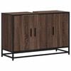 vidaXL Kylpyhuonekaappi altaalla ruskea tammi 90x33x60 cm tekninen puu