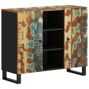 vidaXL Senkki 2 ovella 90x33x75 cm kierr&auml;tetty t&auml;yspuu